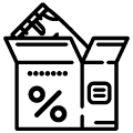 icono de caja de ropa